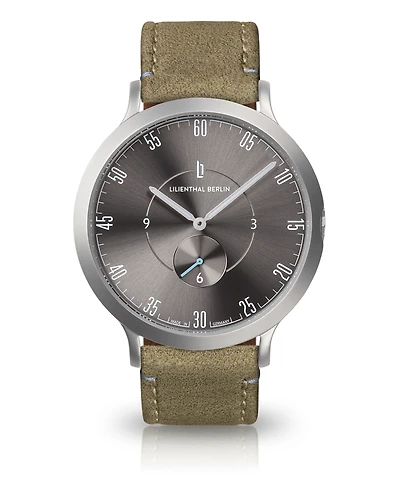 Lilienthal Berlin L1 Gray Leather Watch 42mm