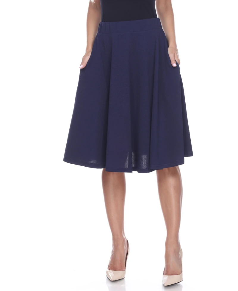 White Mark Saya Flare Skirt