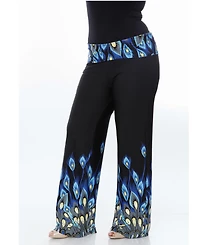 White Mark Plus Printed Palazzo Pants