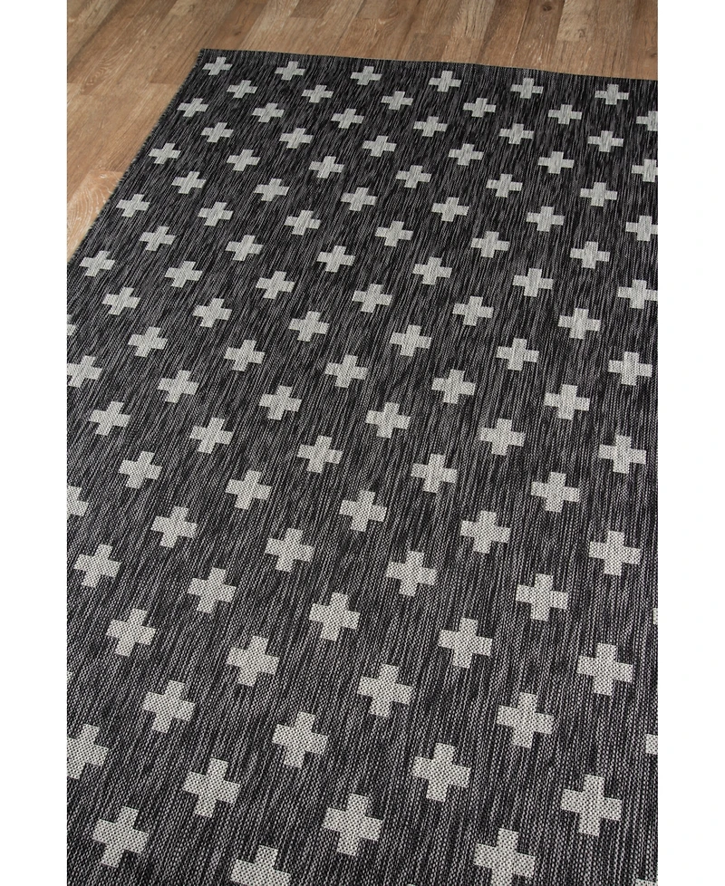 Novogratz Villa Vi- Charcoal 3'3" x 5' Outdoor Area Rug