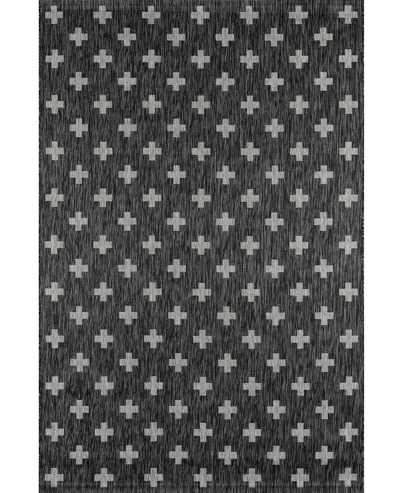 Novogratz Villa Vi- Charcoal 3'11" x 5'7" Outdoor Area Rug