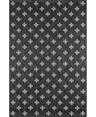 Novogratz Villa Vi- Charcoal 3'11" x 5'7" Outdoor Area Rug