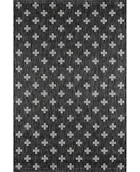 Novogratz Villa Vi- Charcoal 3'11" x 5'7" Outdoor Area Rug