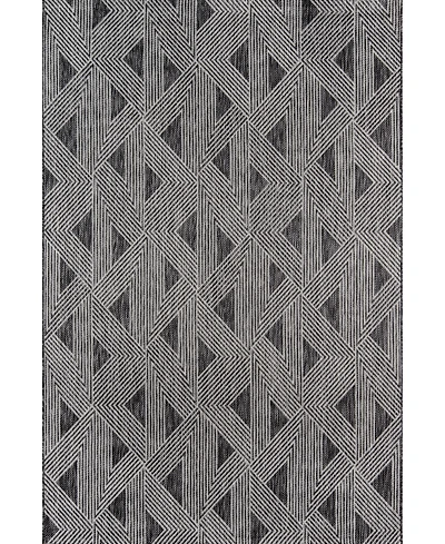 Novogratz Villa Vi-06 Charcoal 5'3" x 7'6" Outdoor Area Rug