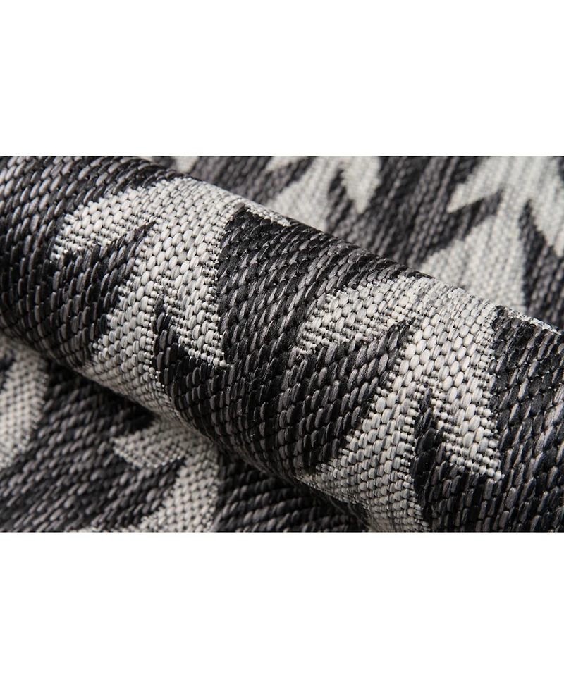 Novogratz Villa Vi- Charcoal 2'7" x 7'6" Runner Outdoor Area Rug