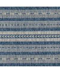 Novogratz Villa Vi-04 Blue 2'7" x 7'6" Runner Outdoor Area Rug