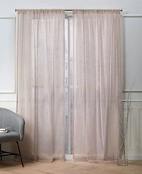 Nicole Miller Belfry Sheer Rod Pocket Top Curtain Panel Pair