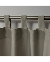 Exclusive Home Indoor/Outdoor Solid Cabana Tab Top Curtain Panel Pair, 54" x 108"