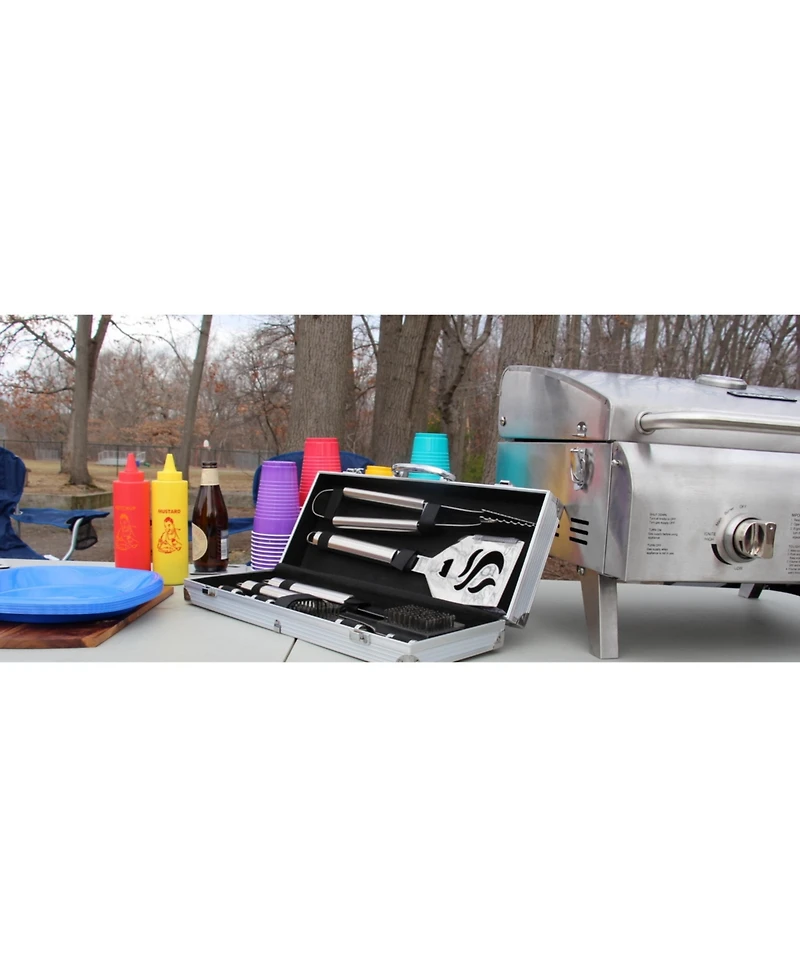 Cuisinart Deluxe Stainless-Steel Grill Set 14-Piece