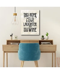 Courtside Market Love, Laughter and Wine 16" x 20" Gallery-Wrapped Canvas Wall Art