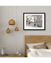 Courtside Market Paris Street Framed Matted Art Collection