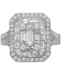 Effy Diamond Cluster Statement Ring (2 ct. t.w.) 14k White Gold