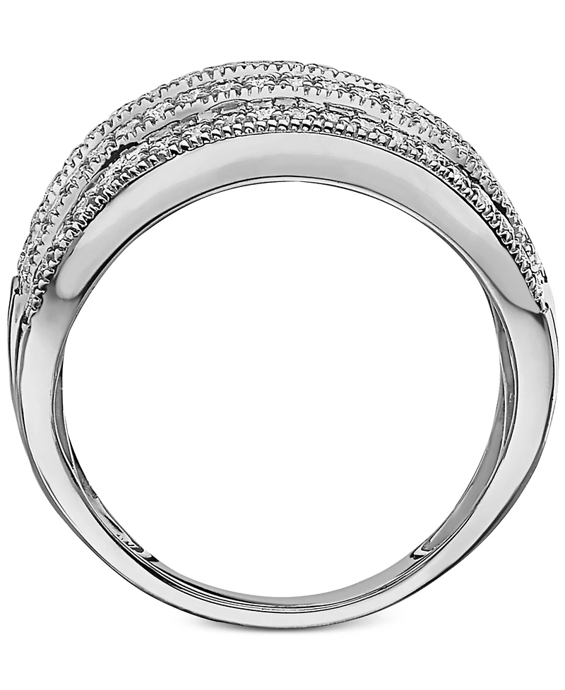 Effy Diamond Multi-Row Statement Ring (1-1/2 ct. t.w.) 14K White Gold, Gold Or Rose