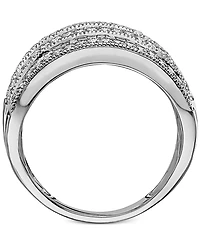 Effy Diamond Multi-Row Statement Ring (1-1/2 ct. t.w.) 14K White Gold, Gold Or Rose