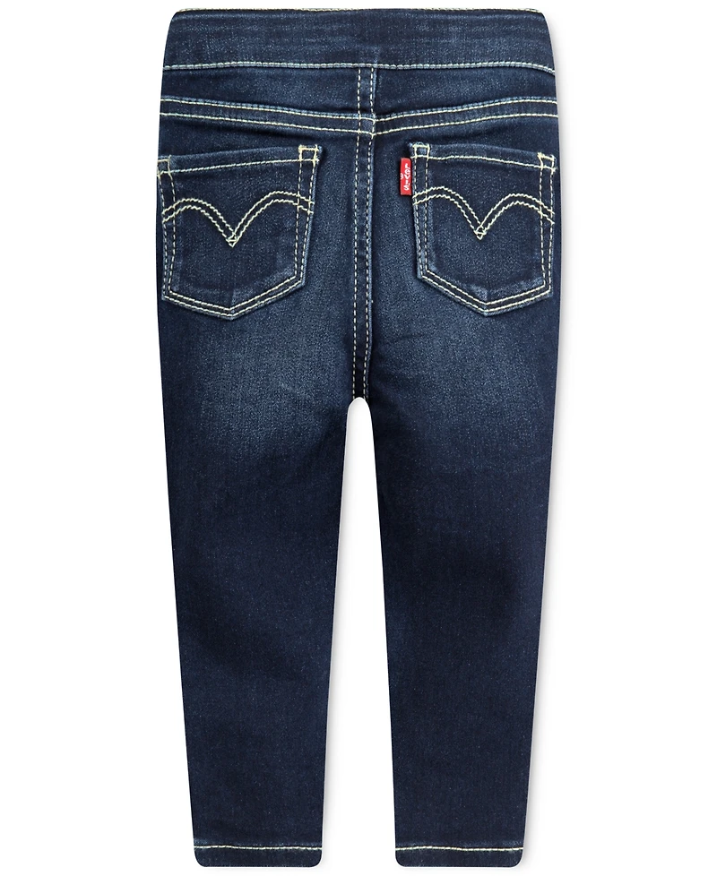 Levi's Little Girls Adjustable Waistband Stretch Jeggings