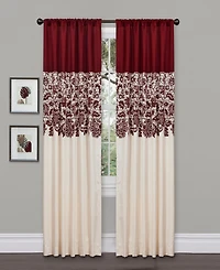 Estate Garden Lace Print 54" x 84" Single Curtain Panel