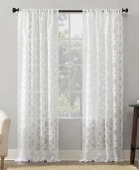 Yvette Trellis Jacquard Sheer Curtain Collection