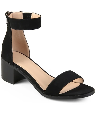 Journee Collection Women's Percy Block Heel Sandals