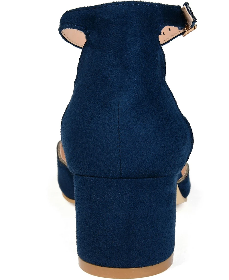 Journee Collection Women's Edna Ankle Strap Heels