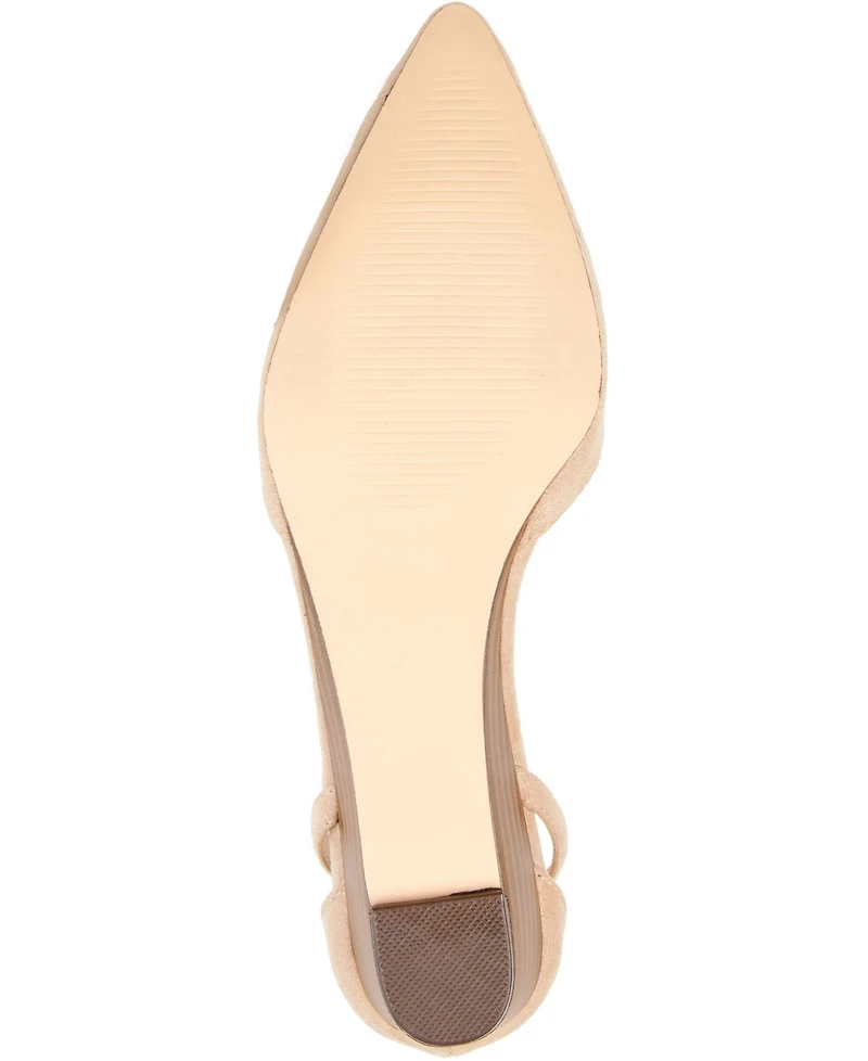 Journee Collection Women's Arkie Pointed Toe Ankle Strap Wedges