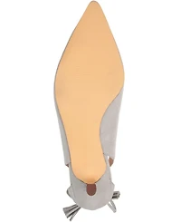 Journee Collection Women's Bindi Tie Detail Kitten Heel Pumps