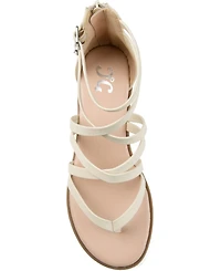 Journee Collection Women's Zailie Strappy Gladiator Flat Sandals