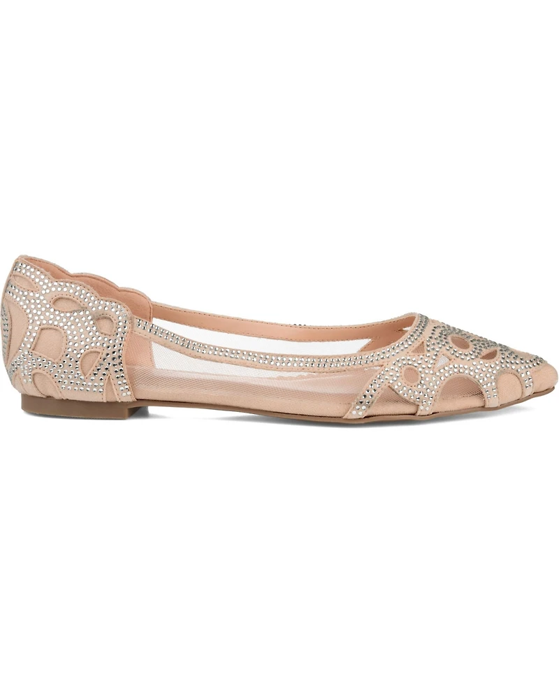 Journee Collection Women's Batavia Embellished Flats