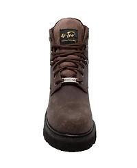 AdTec Men's 6" Steel Toe Work Boot Brown