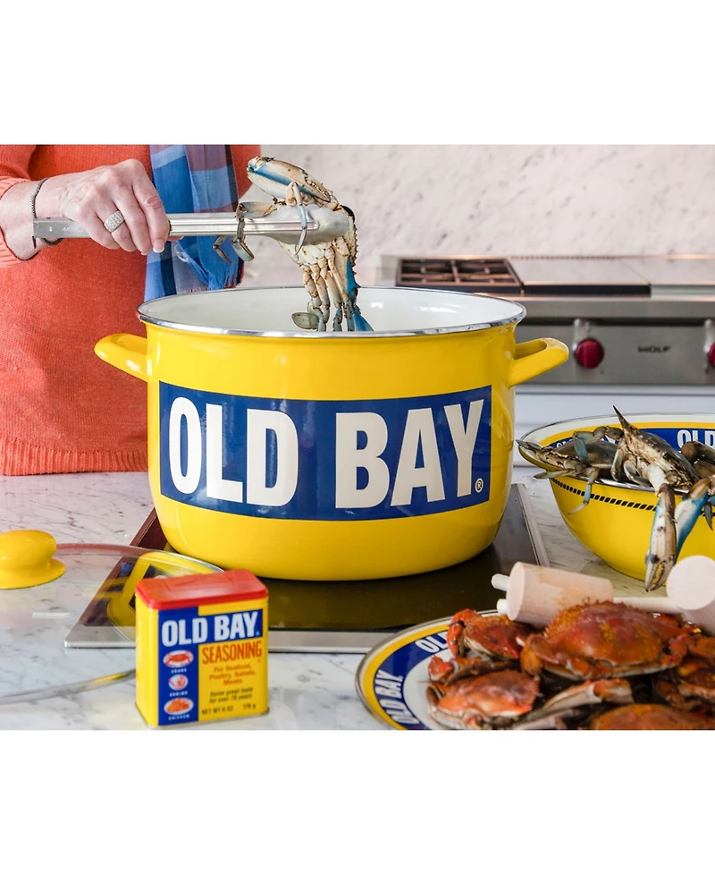 Golden Rabbit Old Bay Enamelware Collection Salt and Pepper Shakers, Set of 2
