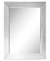 Empire Art Direct Solid Wood Frame Covered with Beveled Prism Mirror - 40" x 30"