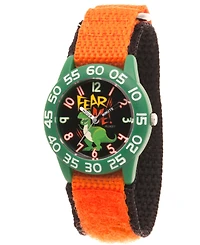 EwatchFactory Boy's Disney Toy Story 4 Rex Orange Plastic Time Teacher Strap Watch 32mm