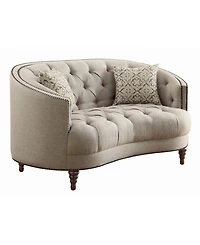 Coaster Home Furnishings Avonlea Loveseat with Button Tufting