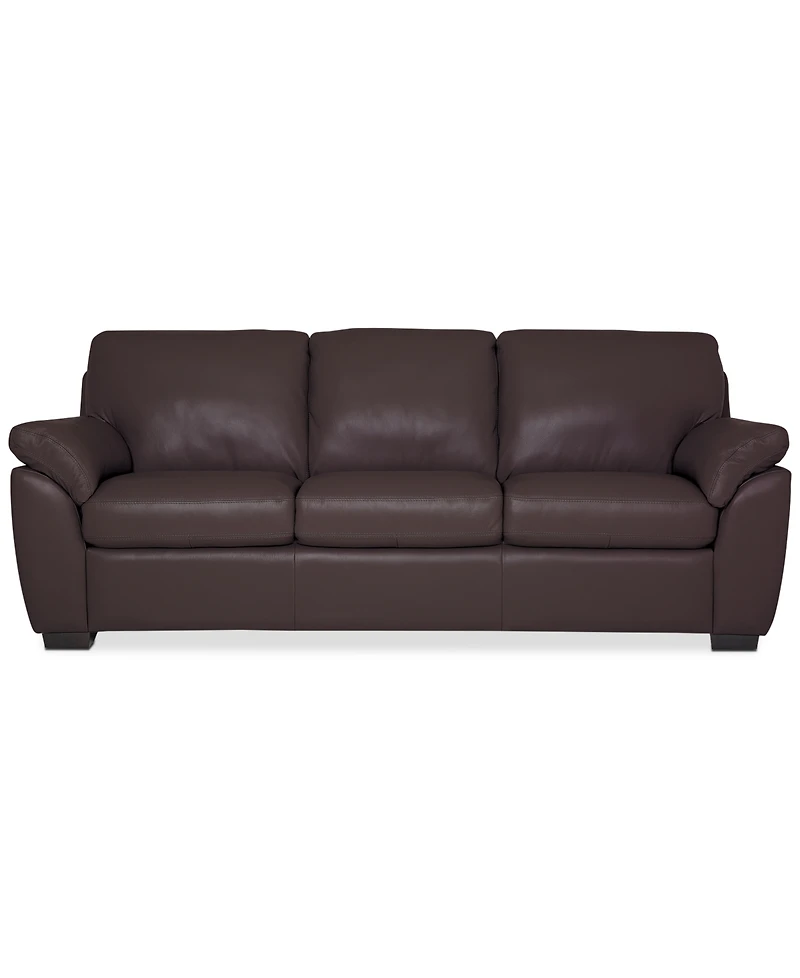 Lothan 87" Leather Sofa, Created for Macy's