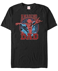 Marvel Men's Comic Collection Spider-Man Amazing Dad Short Sleeve T-Shirt
