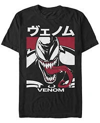 Marvel Men's Comic Collection Venom Kanji Style Poster Short Sleeve T-Shirt