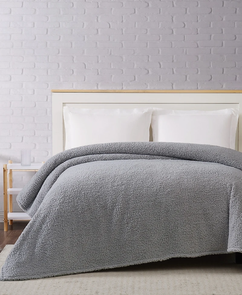 Brooklyn Loom Marshmallow Sherpa Blanket