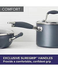 Anolon Advanced Home Hard-Anodized Nonstick Double Burner Griddle, 10" x 18"