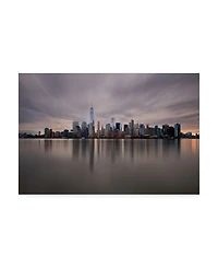 David Ayash Dawn over Downtown Manhattan Canvas Art - 27" x 33.5"