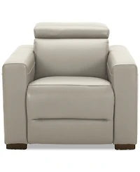 Nevio 39" Leather Power Recliner with Rachet Headrest
