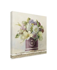 Danhui Nai Tulips in Aubergine Hatbox Canvas Art - 36.5" x 48"
