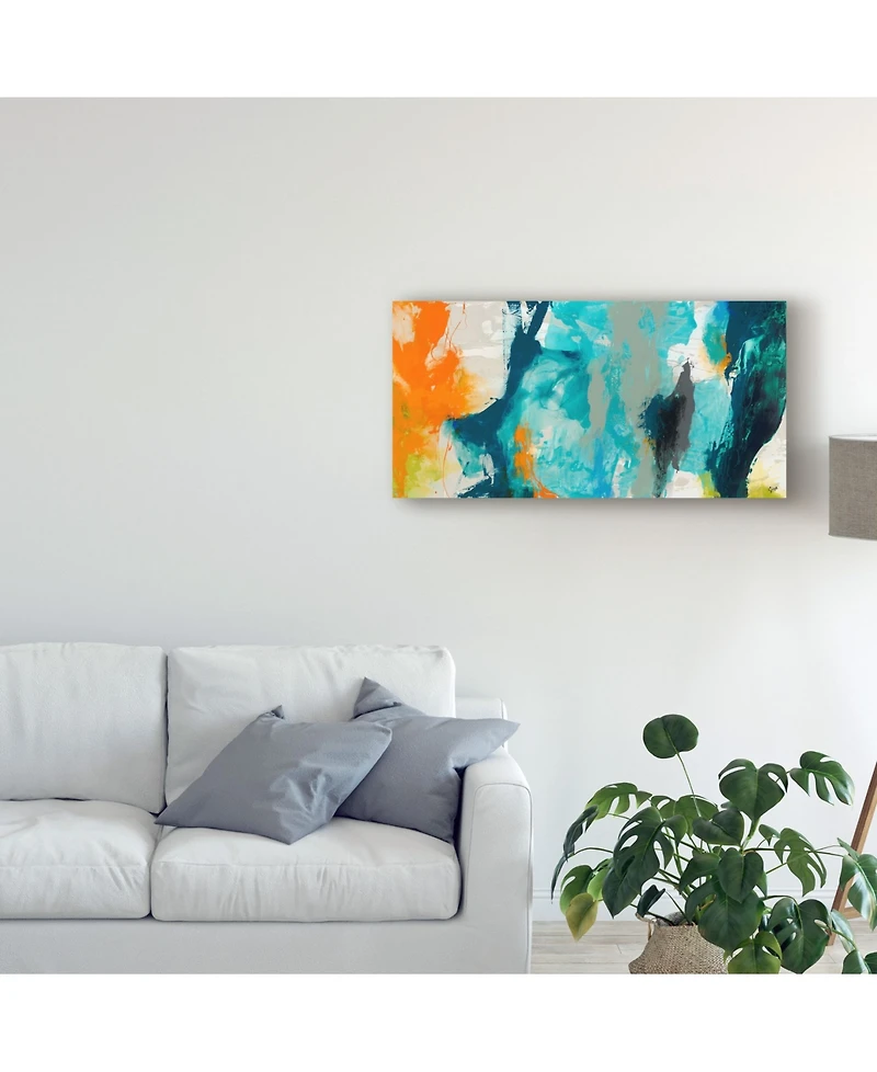 Sisa Jasper Tidal Abstract Ii Canvas Art - 37" x 49"