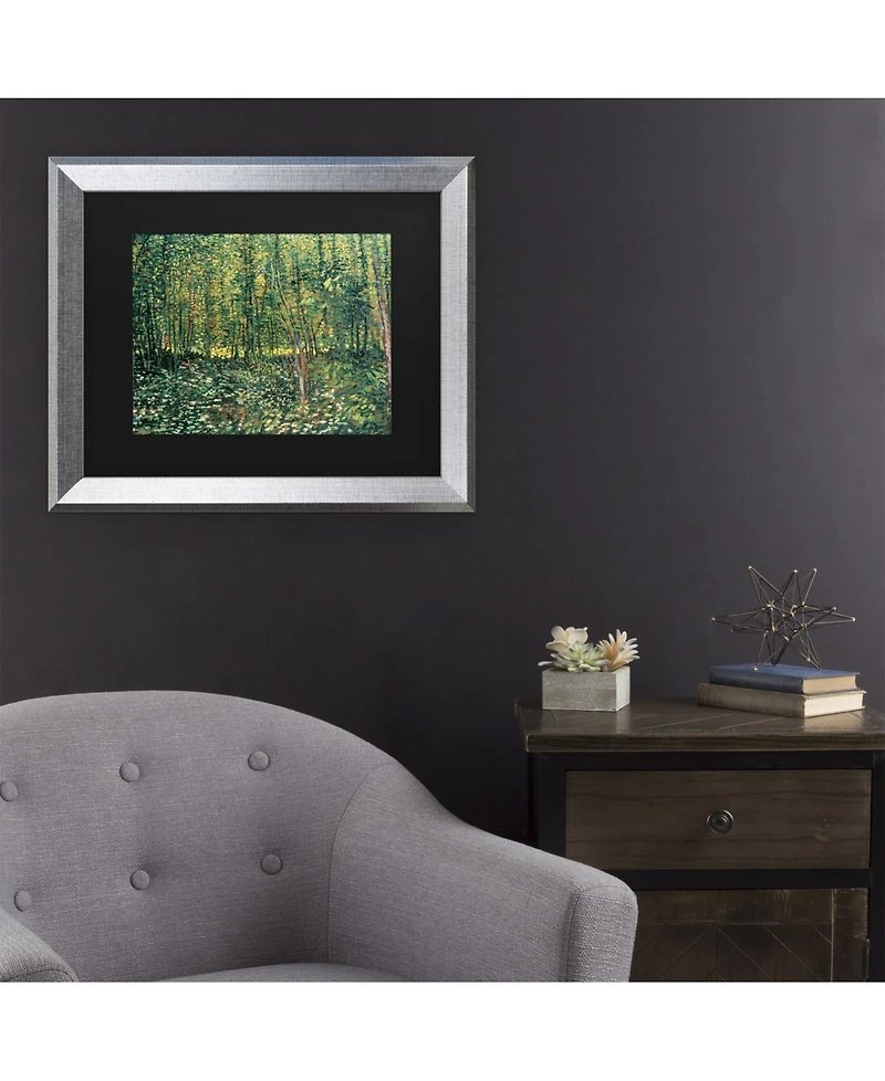 Vincent Van Gogh Trees and Undergrowth, 1887 Matted Framed Art - 27" x 33"