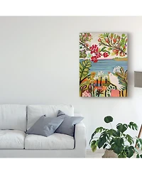 Karen Fields Birds in the Garden Ii Canvas Art - 20" x 25"