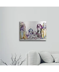 Pat Saunders-White The Gang Floating Brushed Aluminum Art - 22" x 25"