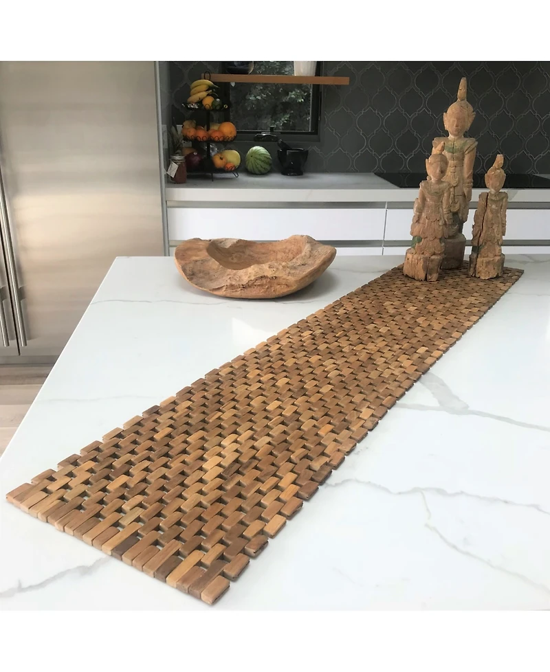 Hip-o Modern Living Teak Table Runner