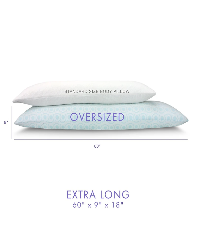 Rio Home Fashions  LoftWorks Big and Soft Overfilled Memory Foam Body Pillow