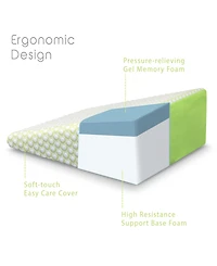 Rio Home Fashions Sleep Yoga 10" Memory Foam Bed Wedge Pillow