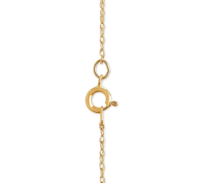 Gemstone 18" Pendant Necklace 14k Gold