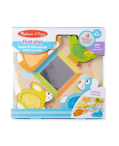 Melissa and Doug Peek-a-Boo Touch & Feel Puzzle