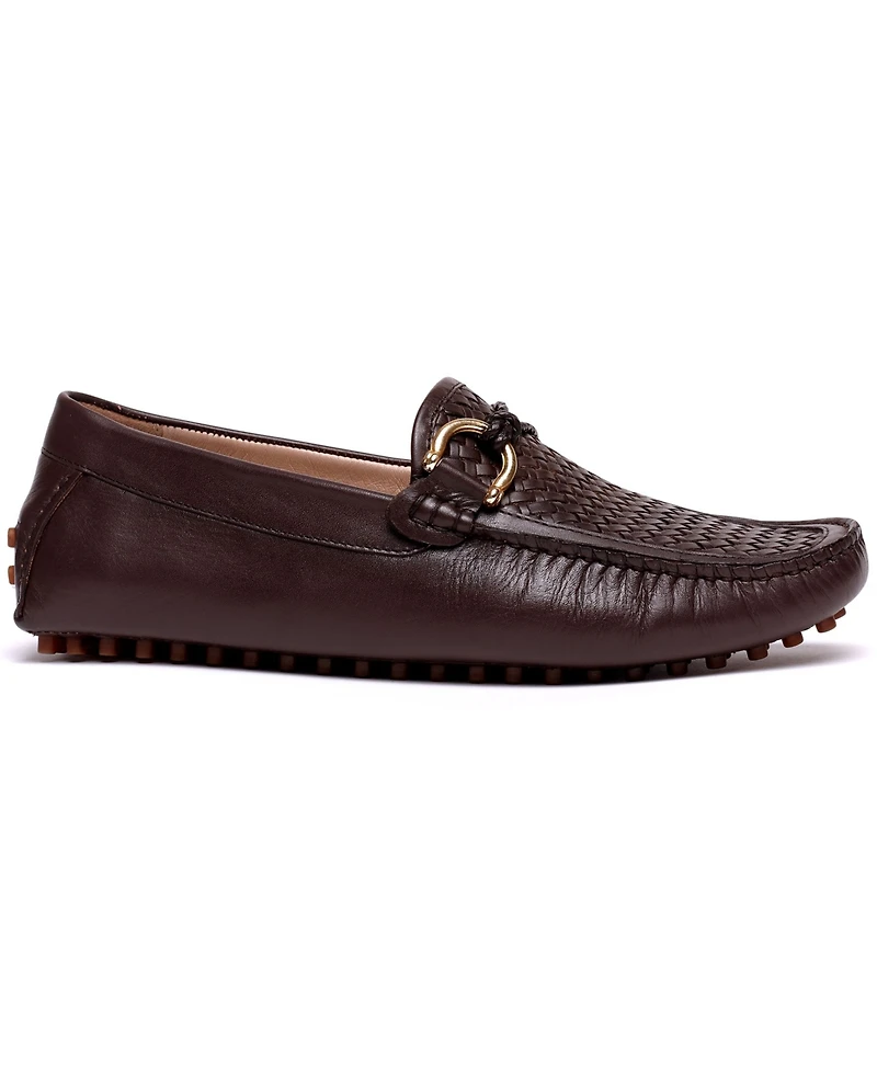 Carlos by Santana Men's Malone Interweave Leather Slip-On Driving Loafers